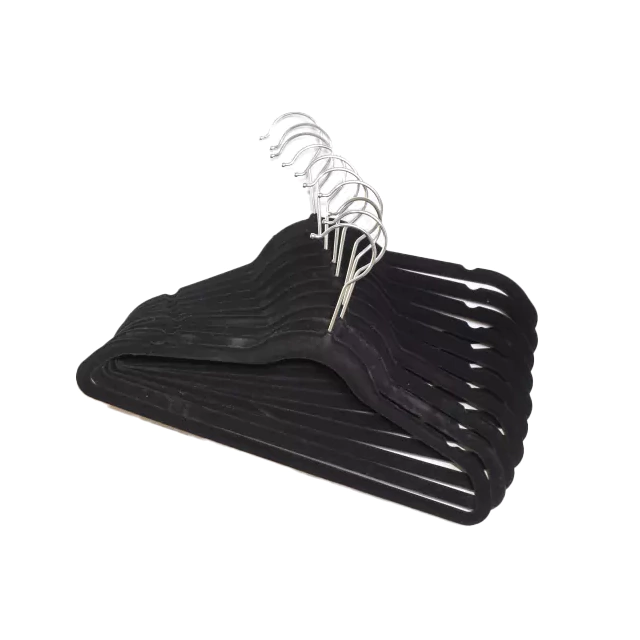 PERCHAS DE TERCIOPELO 45CM SET X 50