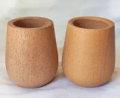 Mates De Algarrobo Lijados o Lustre X12 Unidades - Lepori