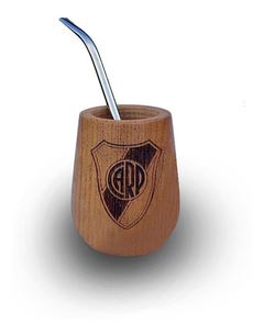 Mate Madera Algarrobo Messi Que Mira Bobo Premium C/bombilla - comprar online