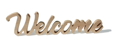 Letras Madera Welcome 41cm Corporeo Melamina Roble 18mm