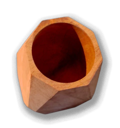 Mates De Algarrobo Geometricos C/bombillas X12 Unidades en internet