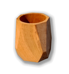 Mates De Algarrobo Geometricos X12 Unidades en internet