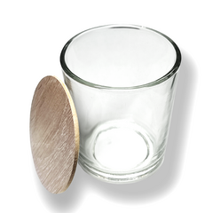 Vaso De Vidrio 250ml c/tapa p/velas x12 unidades