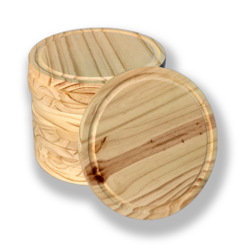 Platos Redondos Tablas Asado Madera Pino 20 Cm x10 unidades pack