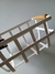 Cesto Metal com alça de madeira branco - comprar online