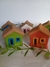 Casinha cerâmica decorativa porta velas