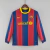 FC Barcelona 2010/11 ~ Red and Blue Retro Home Shirt Long Sleeves