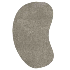 Tapete Orgânico Feijão Coleção Ecletik Platina - comprar online