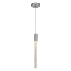 Pendente LED Cromado com Cristal 5W 3000K Bivolt - 3,5×36cm