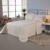 Imagem do Kit Colcha Cobre Leito Soft Matelado em Costura King 3 Peças Dupla Face