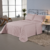 Kit Colcha Cobre Leito Soft Matelado em Costura King 3 Peças Dupla Face - comprar online
