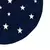 Imagem do Tapete Quarto Infantil Estrelas Azul Marinho Redondo