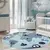 Tapete Quarto Infantil Redondo Mapa Mundi Azul na internet