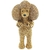 Cachorro Poodle Strass 18cm em Resina