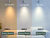 Pendente com LED Integrado Φ120×22cm – Dourado + Acrílico, Cabo 1,5m