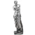 Escultura em prata da Venus de Milo, representando a deusa da beleza com detalhes refinados.