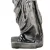 Escultura em prata da Venus de Milo, destacando detalhes das vestimentas e base.