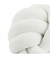 Almofada Decorativa com Cordões Amarrados – Branca 23x23cm na internet