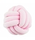 Almofada Decorativa com Cordões Amarrados – Rosa 23x23cm - comprar online