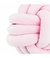 Almofada Decorativa com Cordões Amarrados – Rosa 23x23cm na internet