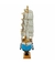 Miniatura Barco Navio Veleiro Madeira Casco Azul 26x5x29cm - Do Lar pro Lar | Loja de Decoração e Tapetes