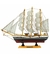 Miniatura Barco Navio Veleiro Madeira Base Vermelho 25.5x5x30cm