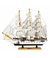 Miniatura Barco Navio Veleiro Madeira Casco Branco Base Preto 43x9x48cm - Do Lar pro Lar | Loja de Decoração e Tapetes