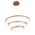 Pendente Dourado 90W – Iluminação Sofisticada com Design Moderno (3000K)