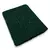Manta Verde Natalina 180×90 cm - Tricot com Fios de Lurex Dourado