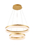 Pendente 2 Arcos de Luz Direta Dourado 63W - comprar online