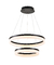 Pendente 2 Arcos de Luz Direta Preto 63W - comprar online