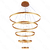 Pendente 5 Arcos de Luz Direta Dourado 113W - comprar online