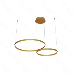 Pendente 40×60CM 62W 4340LM 3000K Bivolt Dourado - comprar online