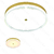 Plafon de Metal Dourado Escovado Φ40CM - comprar online
