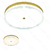 Plafon de Metal Dourado Escovado Φ50CM - comprar online