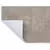 Tapete redondo da Coleção Ecletik Platina, com textura suave e borda branca, ideal para quartos.