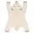 Tapete de algodão em formato de urso polar, ideal para ambientes infantis.