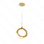 Pendente em Metal Dourado 6W 3000K Bivolt Cabo: 1,5m