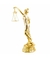 Dama Da Justiça Dourada 45cm - comprar online