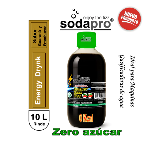 Jarabe sabor Guaraná y Frambuesa Energy Drynk Pro Zero Rinde 10 litros - comprar online