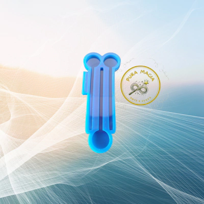 Molde de Silicone para Resina Canetas Círculos - 3 cavidades (16 cm)