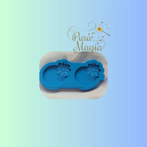 Molde de silicone Circulo com Margarida - comprar online