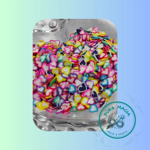 Fimo 10gr, enchimento para resina epóxi, Coração