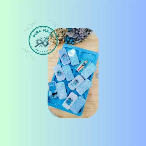 Molde de Silicone para Resina Retângulo 12 Cavidades - comprar online