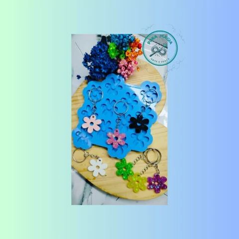 Molde de Silicone margaridas com 12 cavidades - comprar online