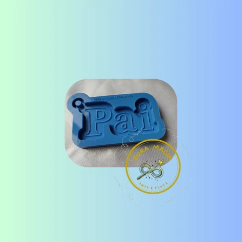 Molde de Silicone Pai 6.5cm 1 cavidade artesanato resina epóxi arte Pai 3D ( FRENTE OU INVERTIDO) ESCOLHA A SUA OPÇÃO