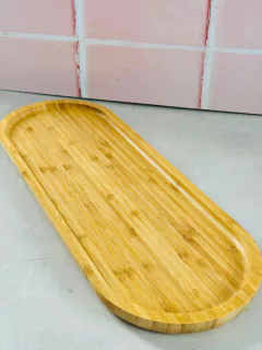 BANDEJA DE BAMBU OVAL GRANDE - comprar online