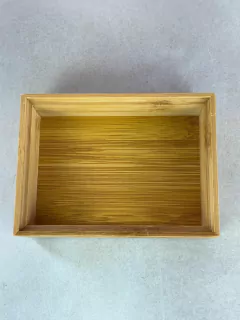 CAIXA EMPILHÁVEL DE BAMBU 15CM - comprar online