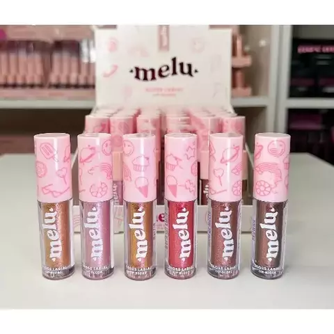 Lip Gloss Brilhante labial Hidratante Lábios Melu Ruby Rose