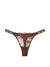 PRÉ VENDA Calcinha Marrom de renda com alça de brilho | Victoria’s Secret